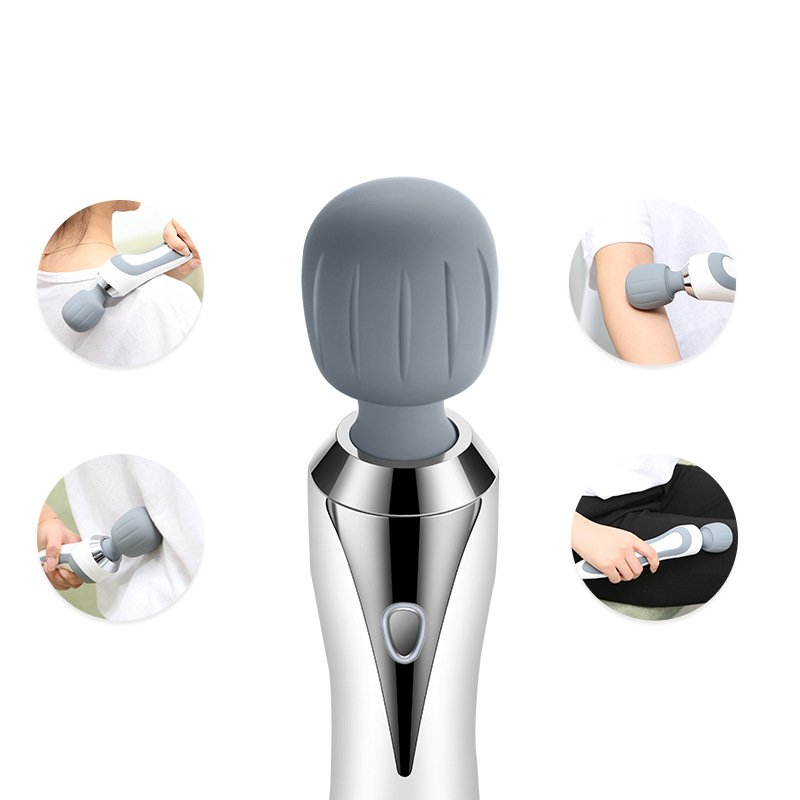 Handheld Electric Massage Hammer Massage Stick Multi-Functional Portable Charging Muscle Vibration Lumbar And Cervical Spine Massager