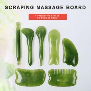 Jade Face Roller Gua Sha Massager Natural Real Stone Scraper Care Massage Tools Face Gouache Skin