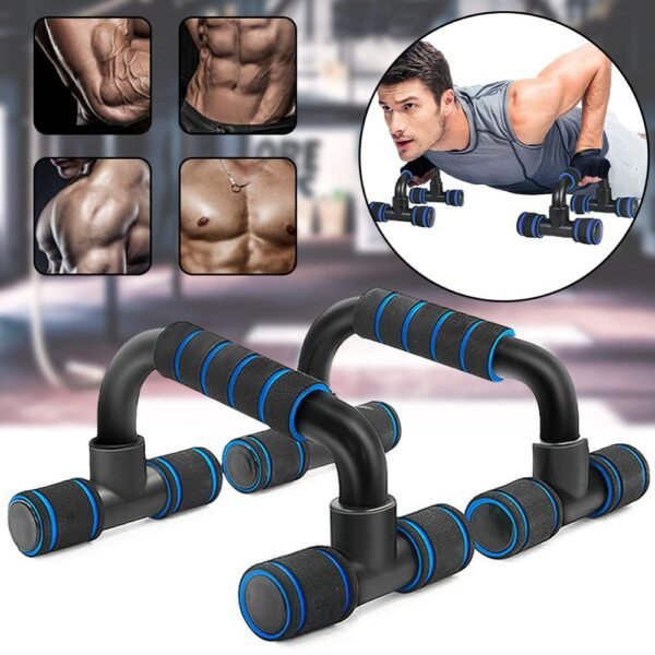 High-Quality Steel Push-Up Stands - Ultimate Home Fitness Equipment for Pectoral Muscle Training 1 Pair Push Up High Quality Steel Push Ups Stand Home Fitness Equipment - Pectoral Muscle Training Device Push Up Support