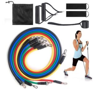 Resistance Bands 11 PCS Fitness loop ropes Tubes pull up Set Gym Equipment Exercise Handles trainer latex Yoga