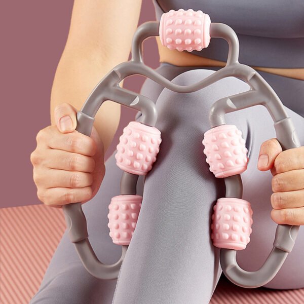 Ring Clamp Calf Massager Relax Leg Manicure Roller Roller Stick Yoga Five Wheel Massager Ring Leg Clamp