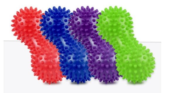 1pcs 4 Colors Yoga Peanut Shape Massage Durable PVC Spiky Massage Ball Trigger Point Sport Fitness Hand Foot Pain Relief