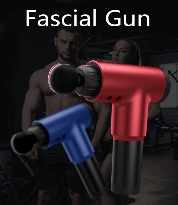 Ultimate Professional Deep Tissue Muscle Massager Gun - High-Performance Body Massage Device for Muscle Tension Relief | 4 Customizable Massage Heads | Ergonomic Design | AC 110-220V, 24W Power | Multi-Size Options in Blue, Red, White & Black - Image 2