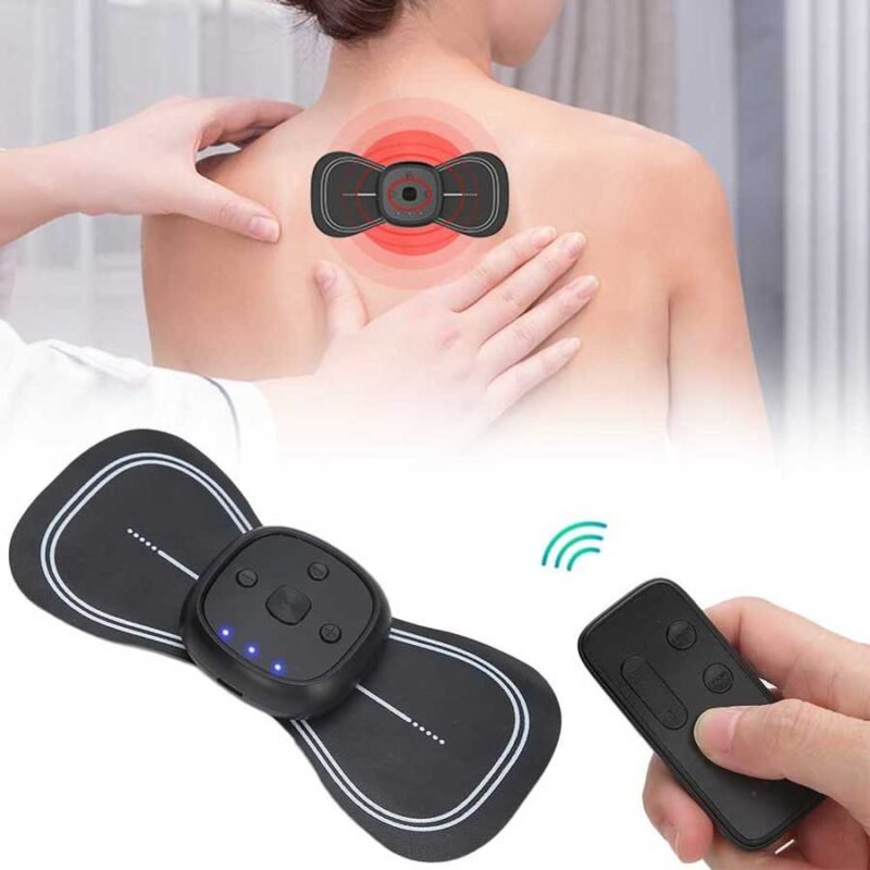 Rechargeable Wireless Remote Control Cervical Spine Massager - 6 Modes Electric Neck & Back Massage Paste for Instant Pain Relief, Relaxation & Recovery | Perfect for Home & Office Use Rechargeable Wireless Remote Control Cervical Massage Paste Mini Massage Paste Cervical Spine Massager Cervical Spine Paste