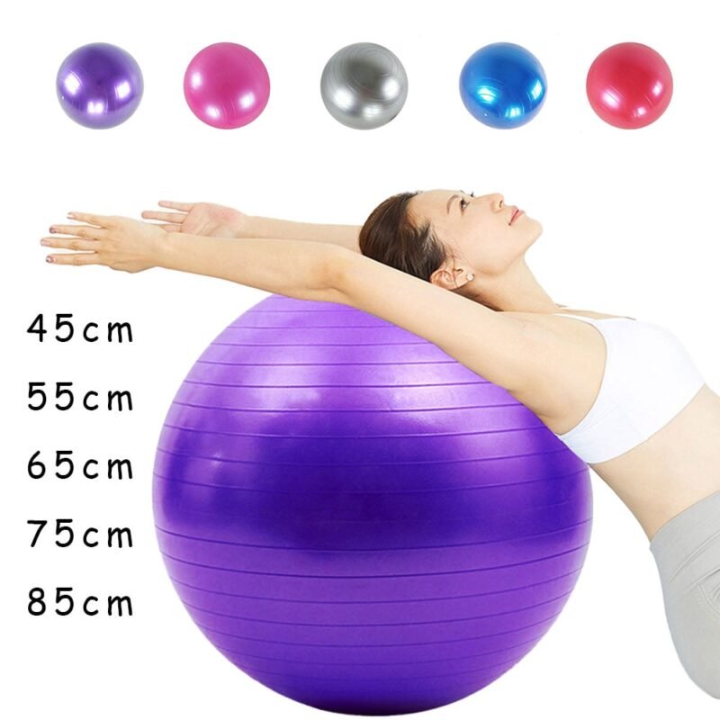 PVC, Glossy Fitness Balls ,Yoga Ball Thickened, Explosion-proof Exercise Home, Gym Pilates Equipment, Balance Ball