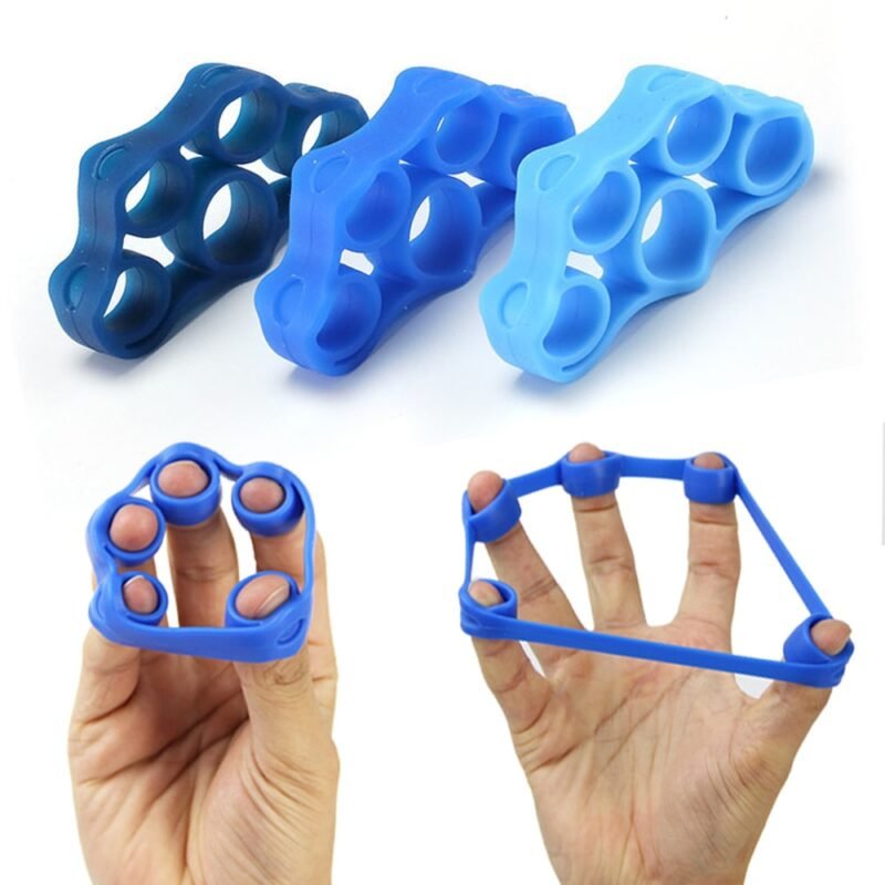 Silicone Finger Gripper Strength Trainer Resistance Band Hand Grip Wrist Yoga Stretcher Finger trainer Exercise