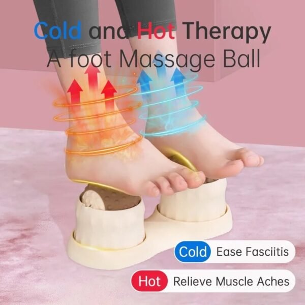 Cold & Hot Compress Foot Massager with Yoga Massage Ball for Relaxation and Meridian Health Cold Compress Foot Massager Hot Compress Yoga MassageBall Hand And Foot Massage Relaxation Yoga Meridian Health Fascia Ball - Image 2